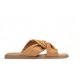 Unisa CAMBY slip in sandal i cognac skind