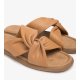 Unisa CAMBY slip in sandal i cognac skind