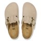 Birkenstock Boston Big Buckle (SMAL) Sandcastle Nubuck Leather