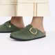 Birkenstock Boston Big Buckle (SMAL) Thyme Nubuck Leather