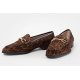 Unisa Daimiel loafer i leopard ruskind