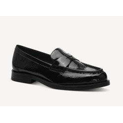 Tamaris 24311 loafer i sort lak