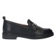 Pavement Shelly Buckle loafer i sort skind