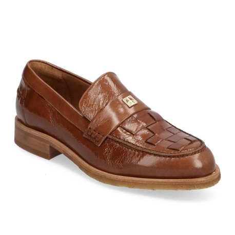 Billi Bi A6316 loafer i brun lakskind