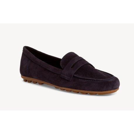 Tamaris 24229 loafer i navy ruskind