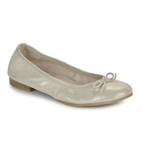 Tamaris 22116 ballerina i champagne ruskind